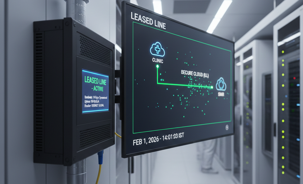Secure Telemedicine Powered by Leased Line Internet Services